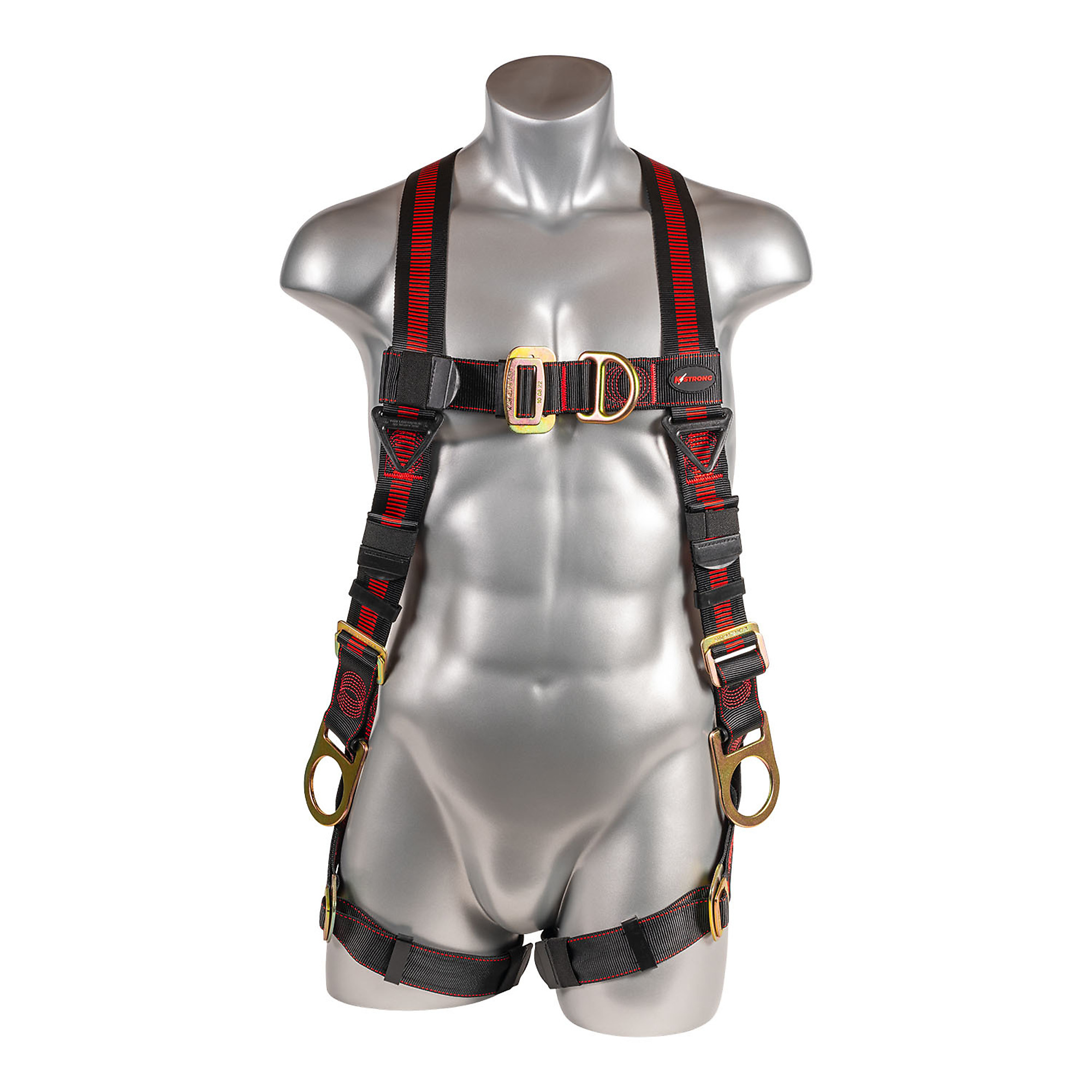 KStrong Kapture Elite 5-Point Full Body Harness — Dorsal, Front, and Side D-Rings, Mating Buckle Legs, 2XL-3XL, Model# UFH10252P-2XL-3XL